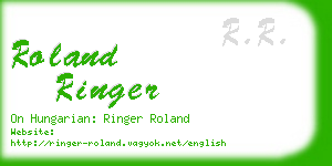 roland ringer business card